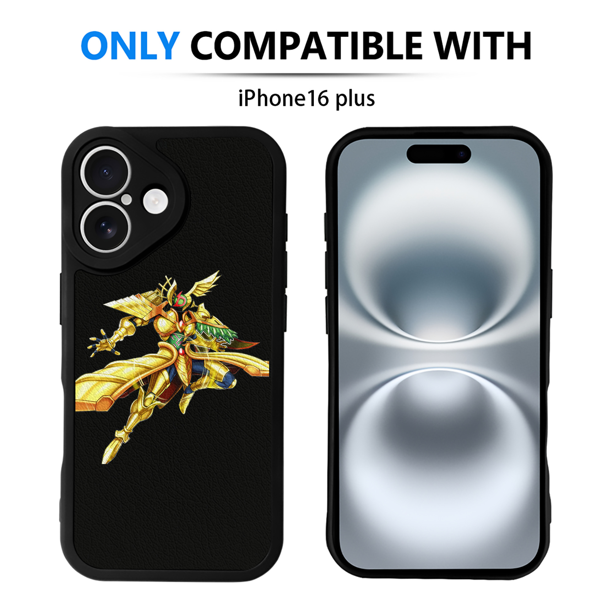 （画像用） 遊☆戯☆王 Yu-Gi-Oh! 【iPhone 16シリーズ対応】シリコンスマホケース（レザー調） 材質：シリコン